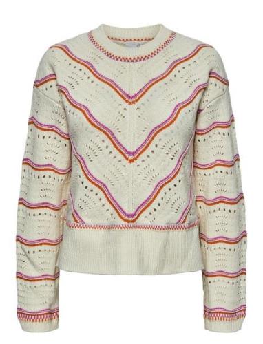 Yaslimera Ls Knit Pullover S. Tops Knitwear Jumpers Beige YAS