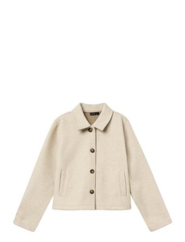 Nlflove Ls Short Jacket Ohut Takki Kuoritakki Cream LMTD