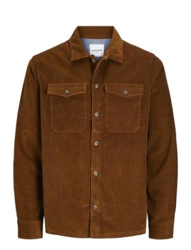 Jjeeddie Corduroy Overshirt Ls Sn Tops Overshirts Brown Jack & J S