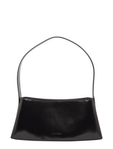 Refined Sculpt Shlder Bag_Shiny Bags Top Handle Bags Black Calvin Klei...