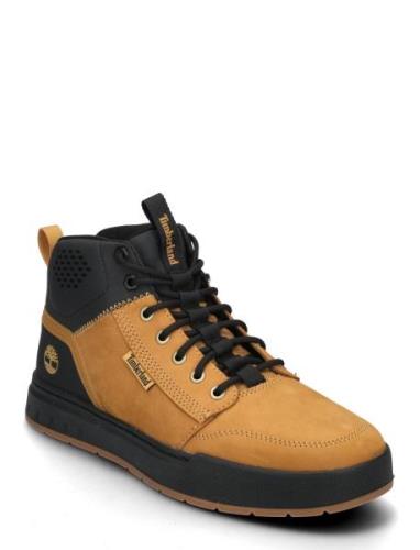 Maple Grove Mid Lace Up Sneaker Wheat Korkeavartiset Tennarit Brown Ti...