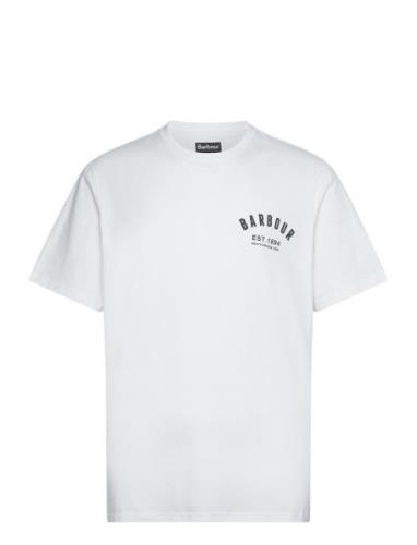 Barbour Preppy Tee Tops T-shirts Short-sleeved White Barbour