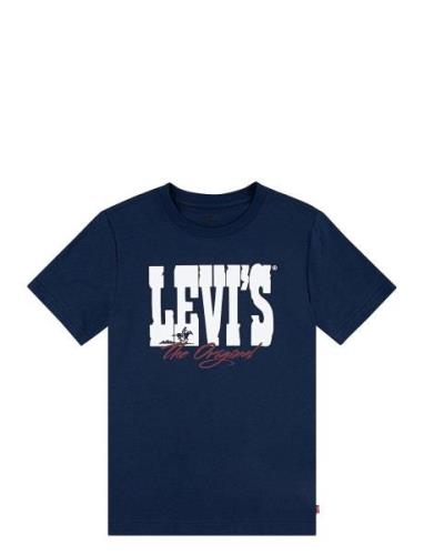 Levi's® Yee Haw Tee Tops T-shirts Short-sleeved Navy Levi's