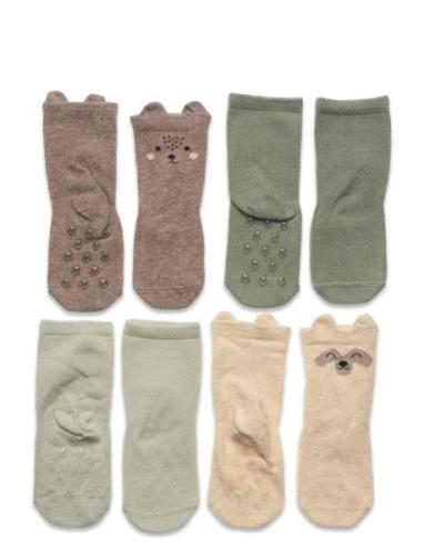 Sock 4P Forest Animal Sukat Multi/patterned Lindex