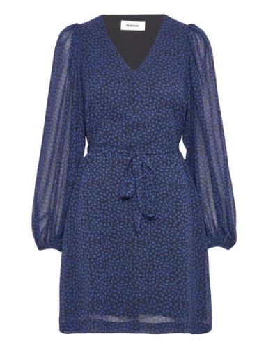 Baomd Print Dress Lyhyt Mekko Navy Modström