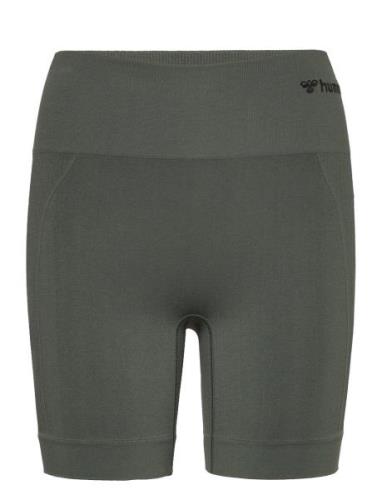 Hmltif Seamless Shorts Sport Shorts Sport Shorts Green Hummel