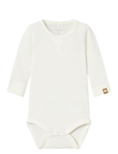 Nbmnotat R Ls Body Bodies Long-sleeved Cream Name It