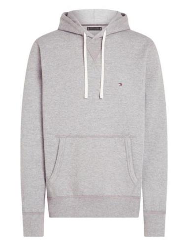 Essential Fleece Hoody Tops Sweat-shirts & Hoodies Hoodies Grey Tommy ...