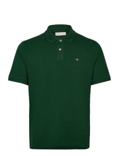 Reg Emb Archive Shield Polo Tops Polos Short-sleeved Green GANT