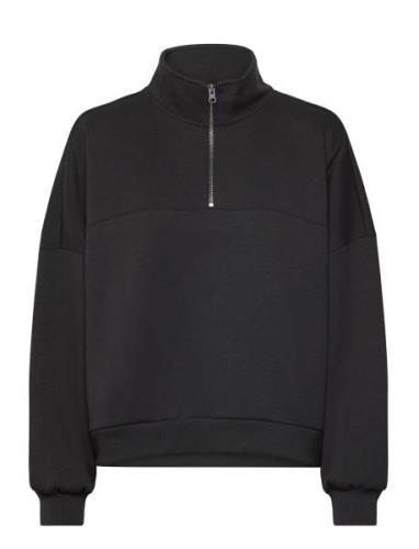 Elevated Double Knit Loose Mock Neck Sport Sweat-shirts & Hoodies Swea...