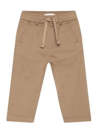 Elastic Waist Trousers Bottoms Trousers Brown Mango