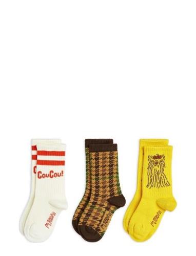 Coucou 3-Pack Socks Sukat Multi/patterned Mini Rodini