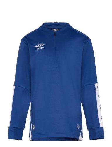 Ux Elite Half Zip Jr Tops T-shirts Long-sleeved T-shirts Blue Umbro