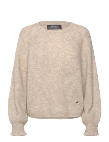 Mmtalli Ls Knit Tops Knitwear Jumpers Beige MOS MOSH