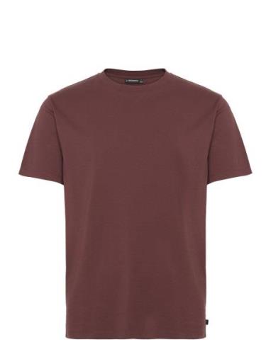 Sid Basic T-Shirt Tops T-shirts Short-sleeved Burgundy J. Lindeberg