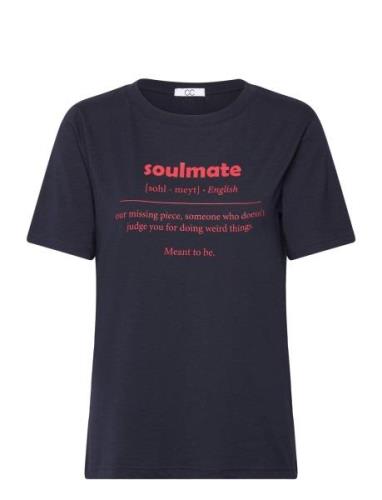 Cc Heart Soulmate T-Shirt - Mid Sleeve Tops T-shirts & Tops Short-slee...