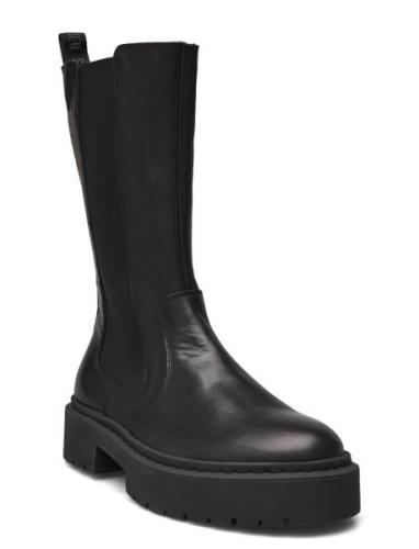 Ginny Boots Korkeavartiset Saapikkaat Black Steve Madden