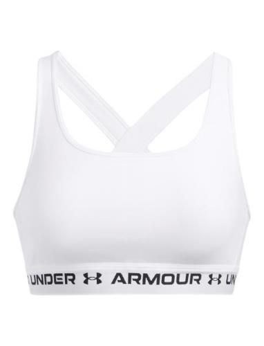 Crossback Mid Bra Sport Bras & Tops Sports Bras - All White Under Armo...