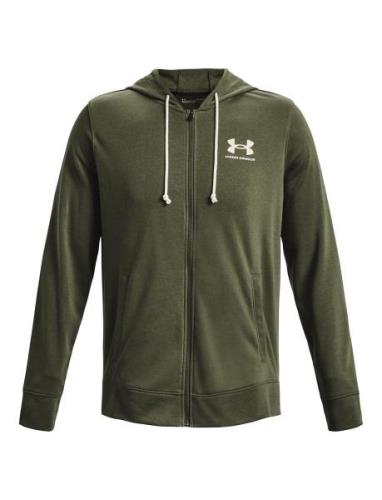 Ua Rival Terry Lc Fz Tops Sweat-shirts & Hoodies Hoodies Green Under A...