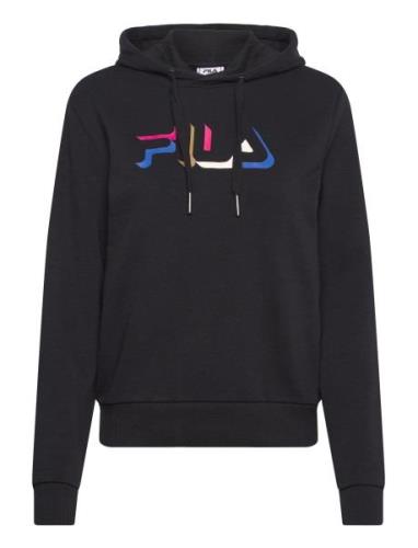 Bertiogo Hoody Tops Sweat-shirts & Hoodies Hoodies Black FILA