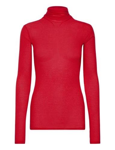 Massachusetts Tops Knitwear Turtleneck Red American Vintage