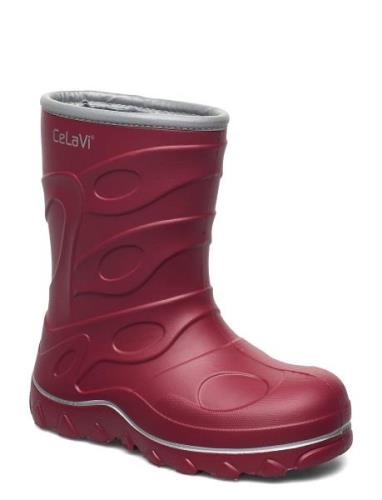 Thermal Wellies -Embossed Kumisaappaat Red CeLaVi