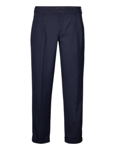 Lyon Xo Pleat Pants Bottoms Trousers Formal Navy Clean Cut Copenhagen