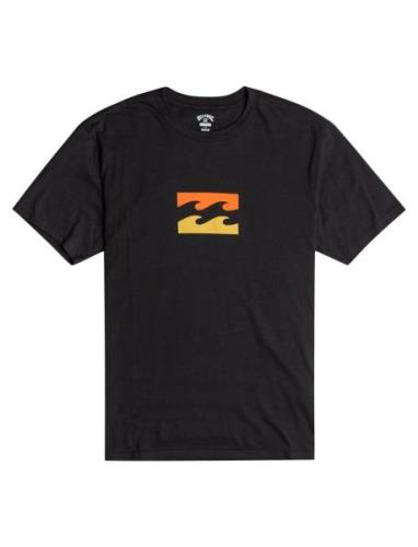 Team Wave Ss Tops T-shirts Short-sleeved Black Billabong