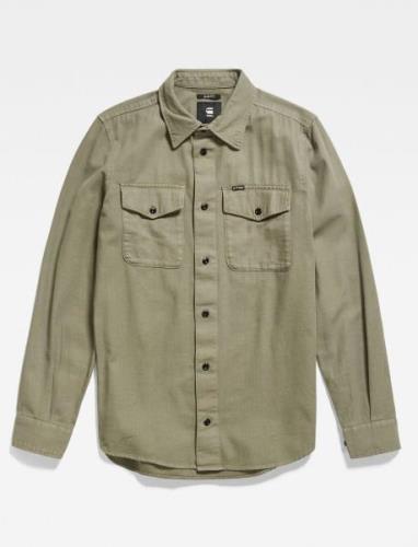 Marine Slim Shirt L\S Tops Shirts Casual Green G-Star RAW