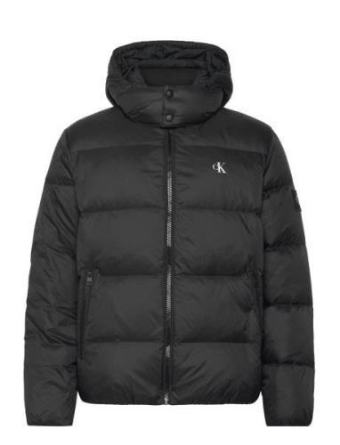 Essentials Down Jacket Vuorillinen Takki Topattu Takki Black Calvin Kl...