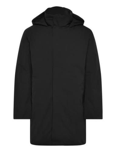 Technical Twill Parka Villakangastakki Pitkä Takki Black Calvin Klein