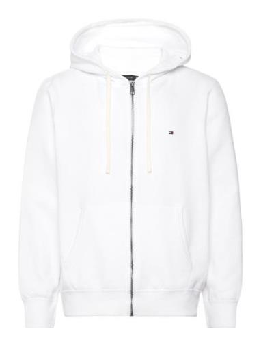 Essential Fleece Zip Through Tops Sweat-shirts & Hoodies Hoodies White...