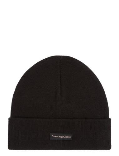 Inst Patch Beanie Accessories Headwear Beanies Black Calvin Klein