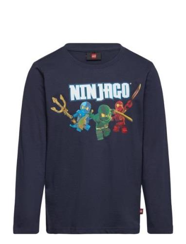 Lwtano 620 - T-Shirt L/S Tops T-shirts Long-sleeved T-shirts Navy LEGO...