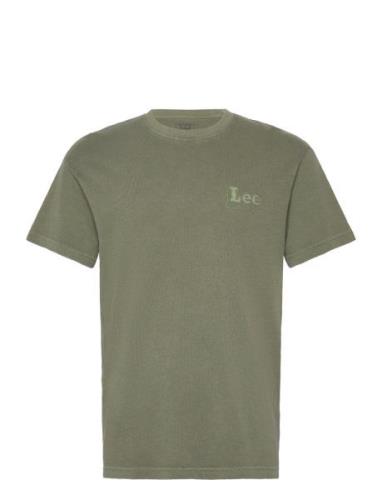 Subtle Relaxed Tee Tops T-shirts Short-sleeved Green Lee Jeans