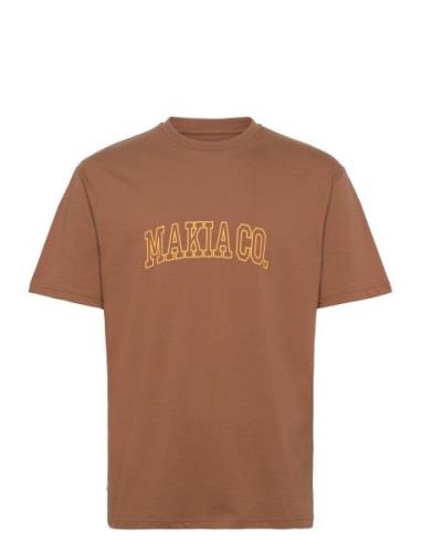 Nord T-Shirt Tops T-shirts Short-sleeved Brown Makia