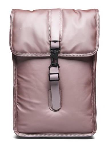 Puffed Backpack Mini W3 Reppu Laukku Pink Rains