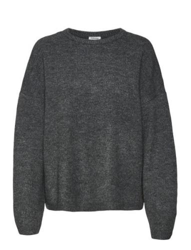 Vmgemma Ls O-Neck Knit Vma Noos Tops Knitwear Jumpers Grey Vero Moda