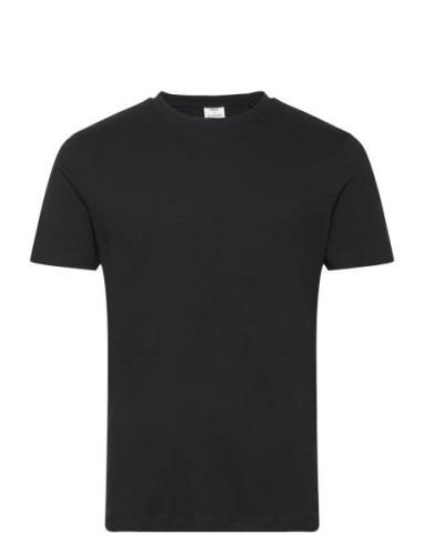 Basic Cotton Stretch T-Shirt Tops T-shirts Short-sleeved Black Mango