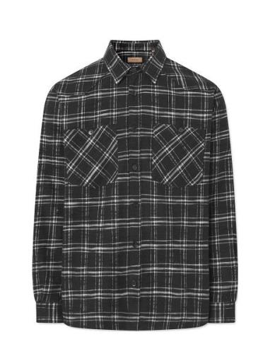 Samwell Japanese Flannel Check Tops Shirts Casual Black Rue De Tokyo