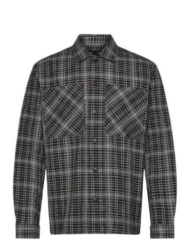 Konrad Overshirt Tops Overshirts Black Clean Cut Copenhagen