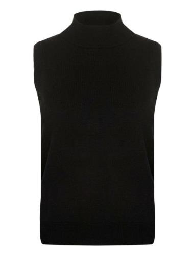 Crvillea Knit Vest Vests Knitted Vests Black Cream