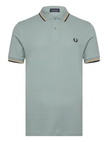 Twin Tipped Fp Shirt Tops Polos Short-sleeved Blue Fred Perry