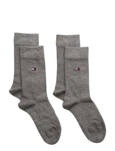 Th Children Sock Th Basic 2P Sukat Grey Tommy Hilfiger