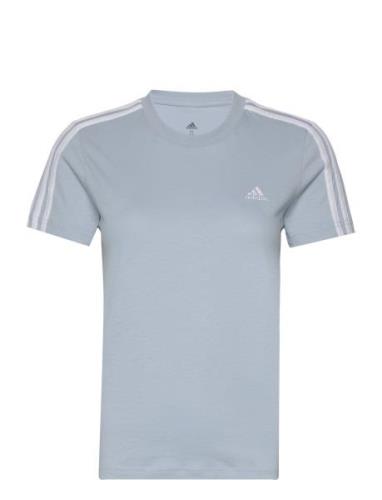 W 3S T Sport T-shirts & Tops Short-sleeved Blue Adidas Sportswear