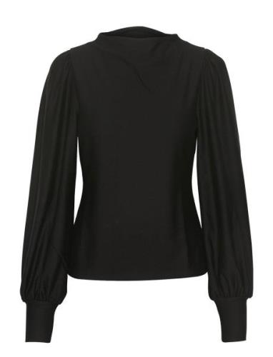 Rifagz Puff Top Tops Blouses Long-sleeved Black Gestuz