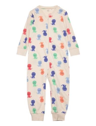 Pyjamas Lions Sitting Pyjama Sie Jumpsuit Haalari Multi/patterned Lind...