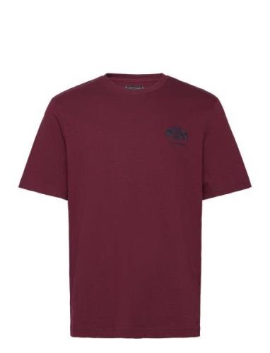 Small Crest Embro Tee Tops T-shirts Short-sleeved Burgundy Tommy Hilfi...