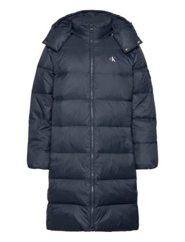 Essentials Down Long Parka Parka Takki Navy Calvin Klein Jeans