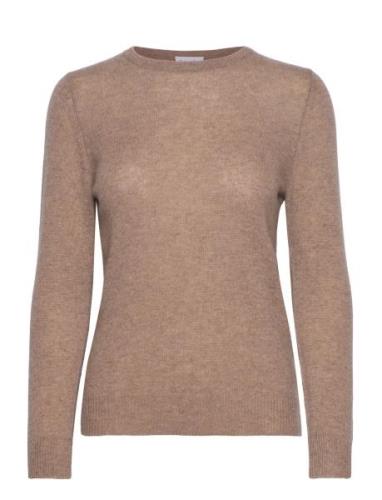 Basic Sweater Loose Tension Tops Knitwear Jumpers Brown Davida Cashmer...